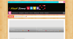 Desktop Screenshot of ineedsomelove.com